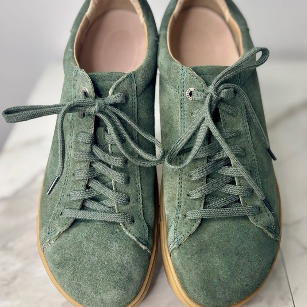 Birkenstock Green Suede Sneakers